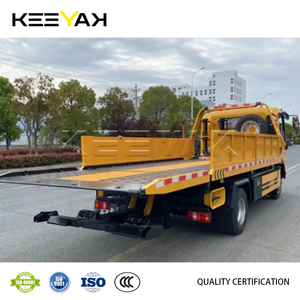 Camion de remorquage et de transport de voitures HOWO Hydraulics 5 tonnes à 2 essieux, plateau plat, <span class=keywords><strong>prix</strong></span> abordable pour un récupération rapide des véhicules - Product Image 5