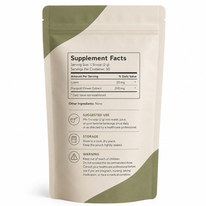 Complément Alimentaire Vitamines pour la Santé Oculaire et Immunitaire : Bêta-carotène, Zeaxanthine 40mg, Lutéoline en Poudre à Base de Calendula (Marigold) – Marque Blanche - Product Image 6