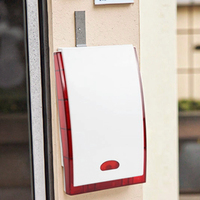 Sirène d'alarme piézo-électrique 118db pour l'extérieur avec lumière clignotante pour les systèmes de sécurité et d'alerte