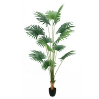 Palmier artificiel réaliste de 220 cm de haut, plante tropicale artificielle pour salon, bureau, hall d'hôtel, décoration intérieure
