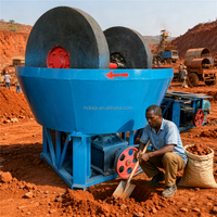 Moulin à tambour humide simple à double roue pour l'extraction minière, idéal pour l'or, le cuivre, l'argent, le plomb, le zinc, le fer – Petit investissement