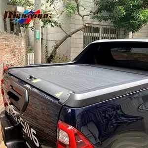 High Quality Aluminum Manual Roller Lid Cover 2015+ For Hilux rocco double cab Tonneau Cover