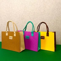 Sac fourre-tout en feutre vintage de haute qualité pour femme, avec logo personnalisé
