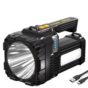 Linterna de Búsqueda LED Solar 3 en 1 con Recarga Tipo C, Resistente al Agua, con Trípode/Regulador de Intensidad para Emergencias, Senderismo, Camping y Pesca - Product Image 2