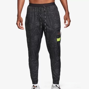 <strong>Men's</strong> Printed Athletic Pants with <strong>Drawstring</strong> Waist Quick Dry Breathable Sport <strong>Trousers</strong> for Gym Training sport pants wholesale - Product Image 1