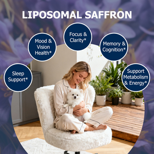 Extrait de safran liposomal de haute qualité en gouttes liquides, enrichi en Vitamine D3, pour le soutien immunitaire et du système nerveux, saveur naturelle de fraise. - Product Image 4