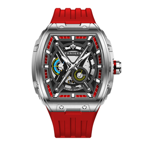 Reloj de Pulsera Cronógrafo Mecánico Automático PONIGER P6.16 con Esfera de Veinticuatro Horas, Dial de Velocidad y Puntero Luminoso para Hombre - Product Image 1
