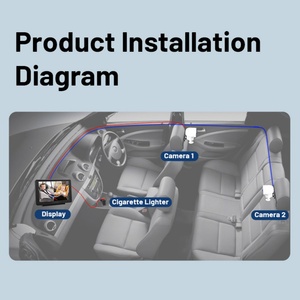 Wide Angle Lens Optional Single/Dual Cameras for Cars RV Pets Easy Installation Monitor Youngsters During Drives Android Monitor - Product Image 3