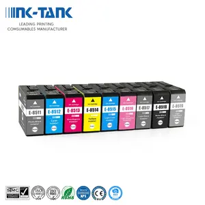 INK-TANK T8511 T8512 T8513 T8514 T8515 T8516 T8517 T8518 T8519 Cartucho de Tinta Premium Compatível com Cores para Impressoras Epson P808