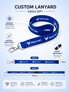 Customized All Colors Festival Neck Strap Digital Printing <b>Polyester</b> Durable ID Card Blank <b>Lanyard</b> Buckle Ribbon SH-EG Brand - Product Image 5