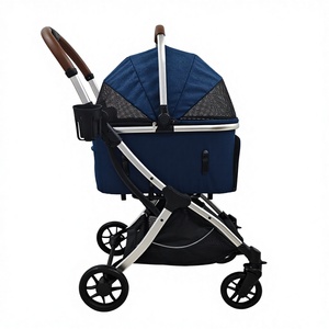 รถเข็นสัตว์เลี้ยงแบบพับได้ Mamago 201 กันน้ำ ได้รับการรับรองจากสายการบิน ล้อ 4 ล้อ สำหรับสุนัขและแมว พกพาสะดวก น้ำหนักเบา ขนาดเล็ก - Product Image 4