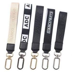 Best Metal Nylon Woven Webbing Lanyard Promotion Gift <b>Key</b> <b>Chain</b> Custom Logo Personalized Keychains Carabiners <b>Key</b> Holder Custom - Product Image 3