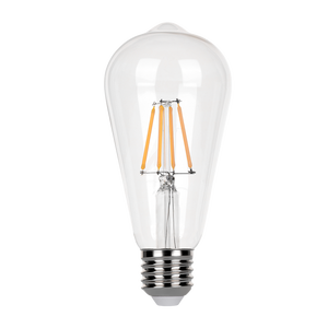 En stock, <span class=keywords><strong>ampoules</strong></span> LED ST64 E27, prix bas, ambre clair, 6W, 630lm, 2700K, <span class=keywords><strong>ampoules</strong></span> LED sans scintillement pour la maison - Product Image 1