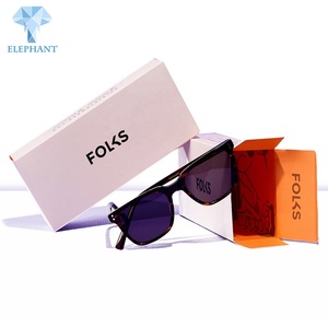 Boîte à lunettes de soleil personnalisée avec logo, vente en gros, rose, blanc, bleu, emballage intérieur - Product Image 2