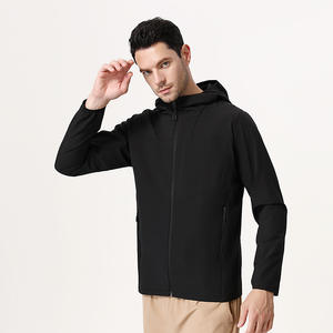<span class=keywords><strong>Veste</strong></span> de sport de haute qualité en polyester pour homme, vêtement de sport actif avec capuche, poche zippée, imperméable, <span class=keywords><strong>veste</strong></span> de sport pour homme - Product Image 4