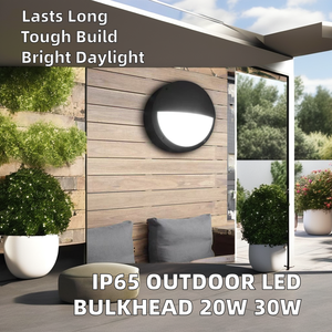 Outdoor 20W 30W Led Schotlamp Muur Gemonteerd Rond Met Aluminium Basis En Polycarbonaat <span class=keywords><strong>Diffuser</strong></span> - Product Image 3