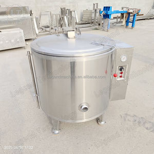 Bouilloire à gaine de gaz électrique industrielle 500L grand réservoir de cuisson à ébullition pour usine de transformation des aliments - Product Image 5