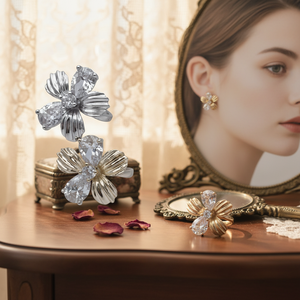 Orecchini in lega di alta qualità da donna gioielli di moda multicolore alla moda Vintage religioso romantico Design retrò Chic prezzo - Product Image 3