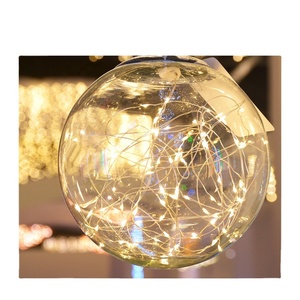 Luces solares colgantes, decoración <span class=keywords><strong>solar</strong></span> para patio de <span class=keywords><strong>Navidad</strong></span>, cadena de bolas de cristal Led, adorno de cristal, bombilla de luz de racimo, <span class=keywords><strong>Navidad</strong></span> - Product Image 1