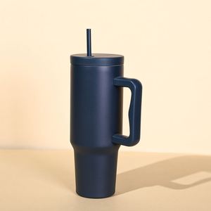 40oz <b>Travel</b> Car H4.0 <b>Handle</b> Tumbler Stainless Vacuum <b>Mug</b> Lid Straw Non-Slip ODM Custom Design - Product Image 3