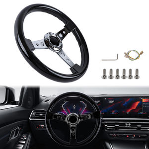 जेडीम बेस्ट सेलिंग यूनिवर्सल फ्लैट डिश एब्स + आयरन रेसिंग स्टीयरिंग व्हील - Product Image 6