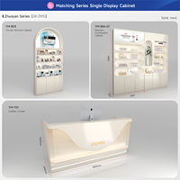 Meubles de magasin de cosmétiques haut de gamme, design d'armoires pour boutique K-beauty, étagère de présentation de produits de soin pour la décoration intérieure de spa médical