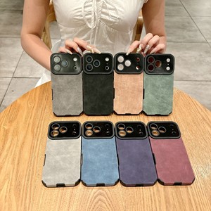 เคส TPU หนังด้านสุดหรูสำหรับ <span class=keywords><strong>iPhone</strong></span> 18 Pro 17 Air 16 15 14 PLUS 13 12 11 PRO <span class=keywords><strong>MAX</strong></span> 7 8 XR ฝาครอบป้องกันเลนส์กันกระแทก - Product Image 1