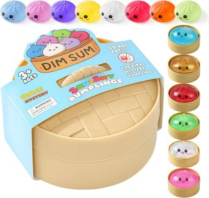 IN STUCK Squishy con Purpurina y Perlas Explosivas, Bolas Antiestrés Sensoriales de Colores Variados, Juguetes Fidget para Apretar - Product Image 1