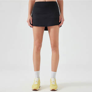 تنورة رياضية نسائية رائجة البيع بشعار مخصص، تنورة لليوغا والتنس والجري واللياقة البدنية، تنورة رياضية للصالة الرياضية والأنشطة الخارجية، شورت رياضي نسائي - Product Image 4