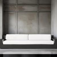 Muebles de exterior de aluminio de diseño único, conjunto de sofá redondo, conjunto de sofá de jardín de patio de metal seccional circular, muebles con cojines
