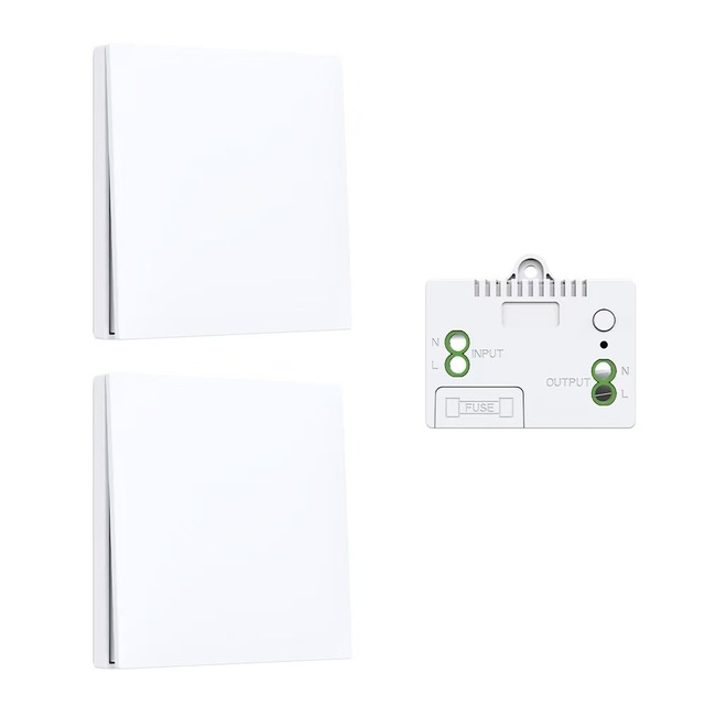 Wireless IP65 Waterproof Remote Control Wall Switch Smart Home System with No Battery Required