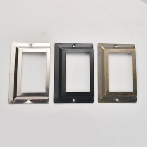 Label <b>Frame</b> Rectangle Iron Plated Antique Bronze Silver <b>Black</b> Durable Cabinet Use - Product Image 2