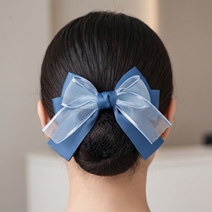 Diadema sencilla con lazo <span class=keywords><strong>para</strong></span> mujer, <span class=keywords><strong>para</strong></span> azafatas, uso en hoteles y bancos, cinta de doble capa, enfermera, venta al por mayor de accesorios <span class=keywords><strong>para</strong></span> el cabello - Product Image 6