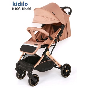 Poussette bébé Kidilo Grey OLIVER, adaptable aux voitures, peut s'asseoir et se coucher, légère, pliable, multifonctionnelle, absorption des chocs pour nouveau-nés, haute performance - Product Image 3