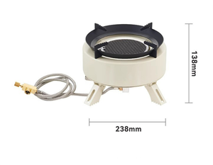 Réchaud à gaz de camping coupe-vent, brûleur pliable portable avec allumage piézo, pour pique-nique en plein air, randonnée, cuisine, réchaud à cassette - Product Image 2