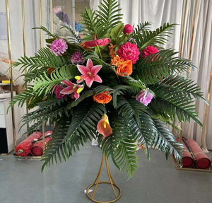 IFG Suministros Florales al por Mayor, Arco Floral Artificial Tropical de <span class=keywords><strong>Doble</strong></span> Cara de 8 pies + 8 pies, Ideas para Decoración Floral de Bodas y Fiestas - Product Image 6