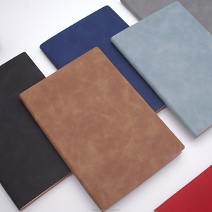 Bán buôn tùy chỉnh A5 kinh doanh máy tính xách tay dày da da may cho cuộc họp hồ sơ doanh nghiệp in logo văn phòng - Product Image 4