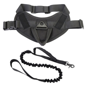 Chaleco táctico para perros, nailon 1000d, repelente al agua, correa para el pecho para deportes al aire libre, suministros de entrenamiento para mascotas, verde militar - Product Image 5