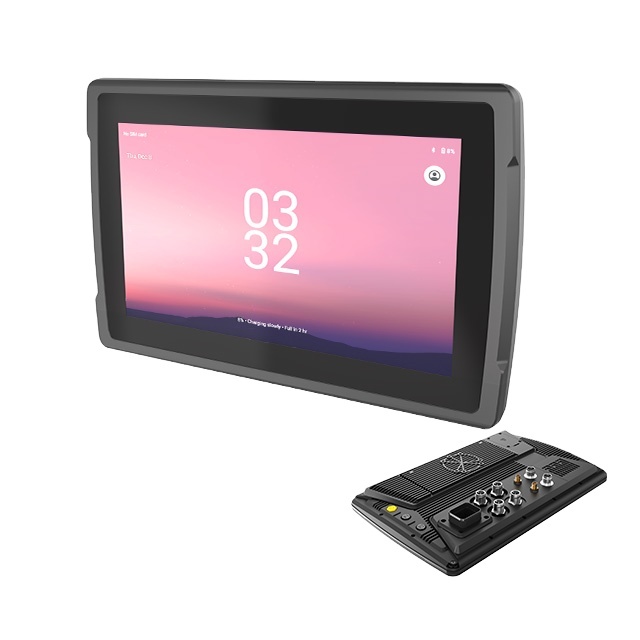 10 Inch IP67 Vehicle Mounted Rugged Tablet PC with Android/Linux Dual System for Farming GPS Navigation and Industrial Use