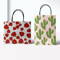 Sac en papier kraft personnalisé avec impression couleur intégrale, vente en gros, emballage cadeau pour la promotion des entreprises