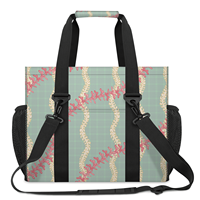 Sac d'organisation réutilisable vintage Fashion National Beach, design personnalisé, imprimé hawaïen Puakenikeni Lei, bandoulière réglable