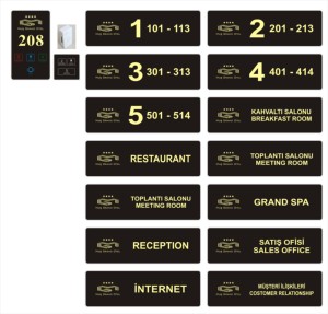 Nouveau 2026 DSYMBOL Offre Spéciale Plaque de Porte Intelligente pour Hôtel OEM avec Numéro de Chambre LED, Panneau DND MUR et Interrupteur - Product Image 3