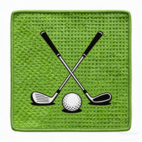 Serviette de golf magnétique personnalisée avec logo, réutilisable, écologique, séchage rapide, motif gaufré, forte force magnétique, échantillon gratuit