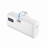 Vente en gros de batteries externes 20W 5000mAh 2 en 1 à charge rapide, best-seller, avec entrée/sortie USB-C rotative à 180 degrés