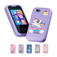 Enfants téléphone intelligent jouet double caméra jouets de voyage jeux éducatifs enfant en bas âge cadeaux d'anniversaire écran tactile semblant jouer téléphones