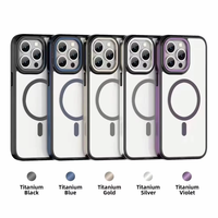 Casing HP iPhone 11 12 13 14 15 16 Pro Pro Max Grosir, Tahan Lama, Promosi, Bingkai Kamera Magnetik PC
