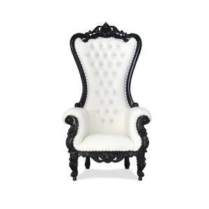 Vente en gros Usine en Chine Chaise de pédicure à dossier haut dorée Roi Reine Trône pour mariage - Product Image 3