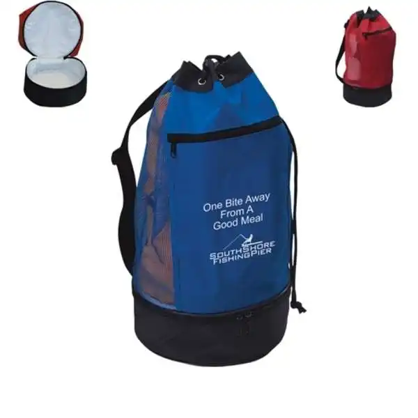 Custom Branded Beach Bag with Insulated Lower Compartment