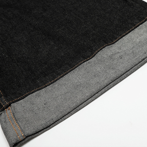 Shorts en jean délavé pour homme, style streetwear américain, coupe ample unisexe, jorts décontractés en coton personnalisés, vente en gros - Product Image 4