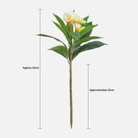 Fleurs artificielles en soie de frangipanier, aspect réaliste, pour l'aménagement paysager intérieur et extérieur, fausse verdure, décoration d'arbres et de plantes